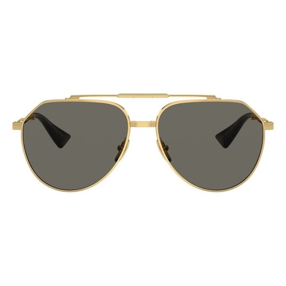 New Dolce & Gabbana Gold Aviator DG2302 02/R5 Sunglasses Women - Picture 2 of 6